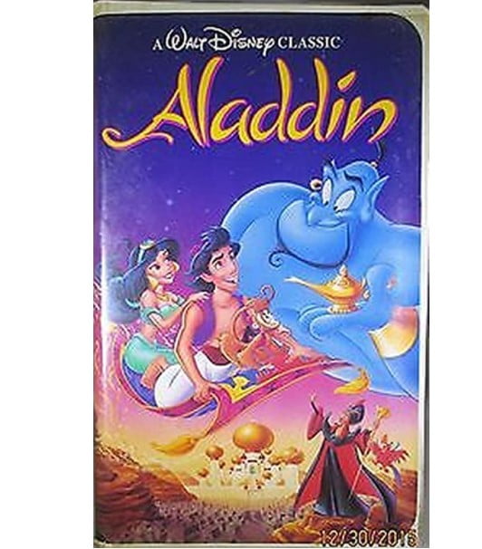 what to do with old disney vhs tapes: Walt Disney's Aladdin Black Diamond Classic RARE VHS